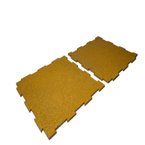 Rubber Tile Lock Yellow 20mm