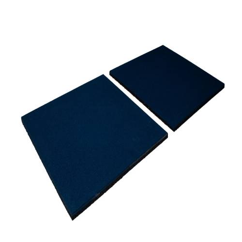 Rubber Tile Plain Blue 20mm