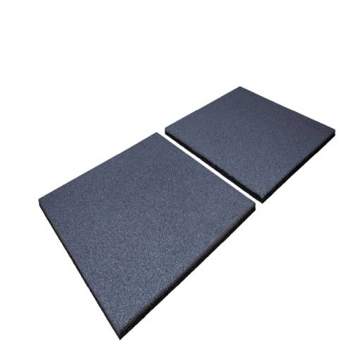 Rubber Tile Plain Grey 20mm